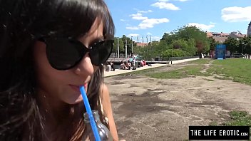 Preview 2 of Fast Release - Tiny girl almost caught masturbating in public on a ferris wheel