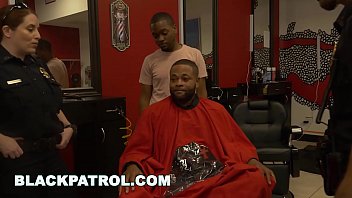 Preview 1 of Mel Naidoo - BLACK PATROL  - Robbery Suspect Apprehended In Barbershop By Maggie Green &amp_ Joslyn
