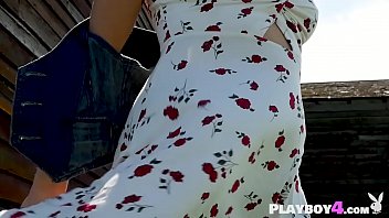 Preview 1 of Sprd 1027 Japanes Aunty - Petite blonde teen striptease and hot dancing outdoor