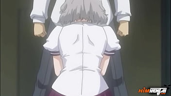 Preview 4 of Sxse Videyo - Hentai uncensored - Busty girl eats two cocks at once