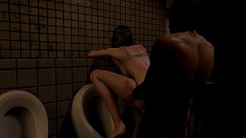 Preview 4 of Old And Youngold And You - Teen Bathroom Slut Keeps Pissing As She Loves Getting Her Tight Ass Fucked