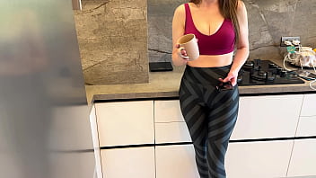 Preview 1 of Rohinga Dhorson Video - Fucked Busty Stepmom While Stepdad Came Out - Russian Amateur With Talk And English Subtitles
