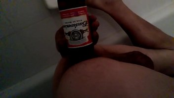 Preview 1 of Sex Open Xl - Bottomboyxs beer bottle butt chug