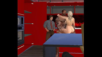 Preview 1 of Tina Bbc - cuckold wife gets breakfast of champions,  Big D Brown&#039_s cum
