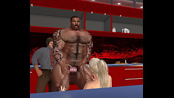 Preview 4 of Tina Bbc - cuckold wife gets breakfast of champions,  Big D Brown&#039_s cum
