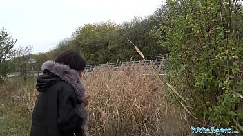 Preview 2 of Gianna Only - Public Agent British Ebony Queen Kiki Minaj Fucked Outside