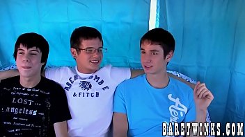 Preview 1 of Pomoxxx Sore - Naughty twink takes two dicks at same time in threesome