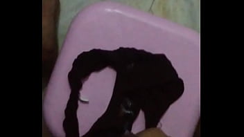 Preview 3 of Teenage X Sex - Huge cum shot on my step sister&#039_s panty ( view profile for pics)