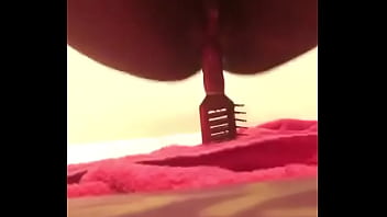 Preview 3 of Cumming In Shy Girl - Freak hoe fuck hair brush