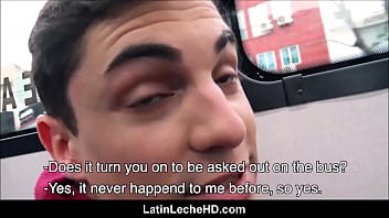 Preview 2 of Sis Bro Wacthing Nude - Amateur Gay Latino On Train Paid To Fuck Straight Guy POV