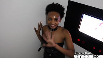 Preview 1 of Xxxx Bapa Xxx H B - Black chick with natural Afro puffs hair gets ran through all 6 gears at Tampa bukakke gangbang ft. Cathy