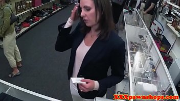 Preview 1 of Really Babysoht - Classy pawnshop amateur throatfucked for cash