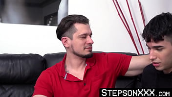 Preview 1 of Sex Shoop - StepsonXXX.com - Rob Quin &amp_ Papi Marcos - Homosexual Rob Quin passionately looks me in the eye while I penetrate his butt