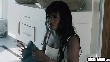 Preview 4 of Brutal Rape Ruined Hole - Sexy big tits black MILF August Skye fucks big dick ebony MILFs ex husband