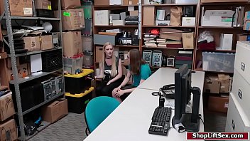 Preview 1 of Live Kleo - Teen babe caught stealing gets fucked