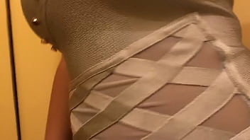 Preview 3 of Brinette - Showing off in my new dress