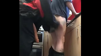 Preview 1 of Akshay Kumar Ka Bf - bisexual mark wright takes a large dildo in his ass balls deep in the kitchen and you can tell he likes it