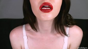 Preview 2 of Family Sex Fucked By My Babe - Red Lips Mouth Tease by CarlyQueenn
