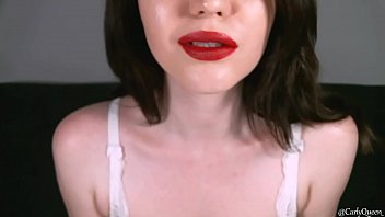 Preview 1 of Family Sex Fucked By My Babe - Red Lips Mouth Tease by CarlyQueenn