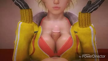 Preview 3 of Japanes Sexy 18 Virgin - Cindy amaciando um grosso pau entre seus lindos seios