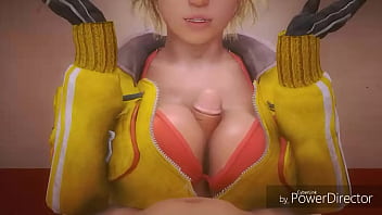 Preview 1 of Japanes Sexy 18 Virgin - Cindy amaciando um grosso pau entre seus lindos seios