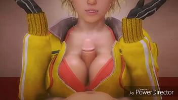 Preview 4 of Japanes Sexy 18 Virgin - Cindy amaciando um grosso pau entre seus lindos seios
