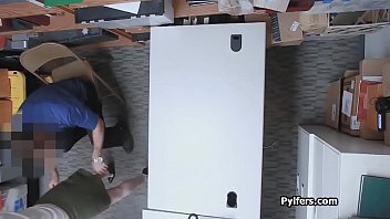 Preview 2 of Topron - Redhead pilfer spreads wide for security&#039_s cock
