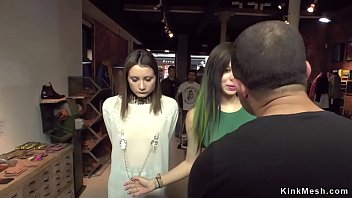 Preview 1 of Ls Sland - Euro babe anal gangbanged in boutique