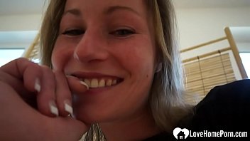 Preview 1 of Nicole C In Big Mouthfuls - Cutie uses a toy on her pussy