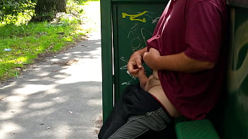 Preview 3 of Big Pichawada - Wanking outdoors