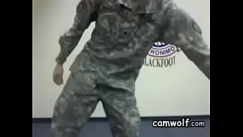 Preview 2 of Chubby Sperma - Military Man Masturbating