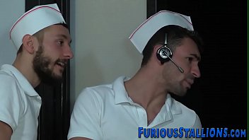 Preview 1 of Not Wake Sleep Girl Fuck - Buff gay trio riding cock