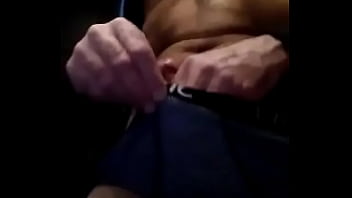 Preview 3 of Spywebcam Men Bulges In Elevator - Mon slip avec ma queue qui demande que de jouir