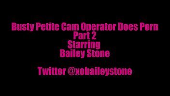 Preview 1 of She Mal Xxxx - Busty Petite Cam Operator Finally Does Porn Part 2