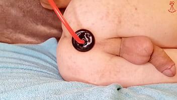Preview 2 of Jaclil Franads Sex - Tymmyboy2 first plug inflatable anal plug fills the ass