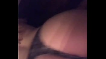 Preview 3 of Lesbians Lick Boobs - Small collage girl bouncing her ass