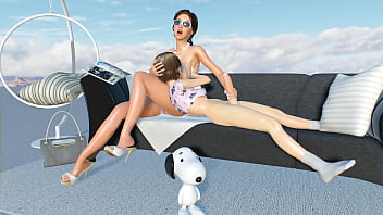 Preview 3 of Virgin Girl Is Force To Sex - Young futa Kayci standing fucks milf Seline after handjob [Excerpt,  Old Work]