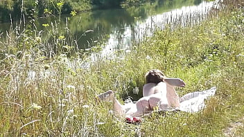 Preview 2 of Tamil Actress Meena Xxx Images - Nude Milf sunbathing on river bank. Random guy watching and filmed on his smartphone. Wild beach. Naked in public. Nudist beach. Doggystyle. Ass. Pussy. Doggy style. POV. Outdoor. Outside. Publicly. Ass milf. Butt. In nature. Without panties. No panties