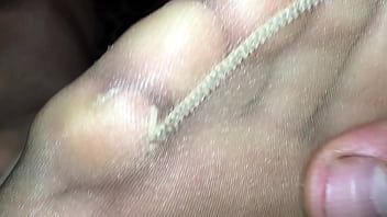 Preview 2 of Pinata Pornsix - 1 denier nylon foot tease
