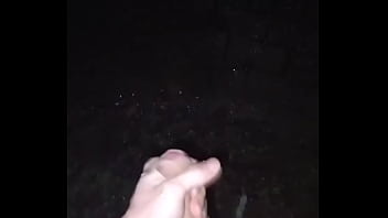 Preview 2 of Z Nl - Big cumshot naked on the street