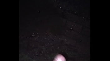 Preview 3 of Z Nl - Big cumshot naked on the street