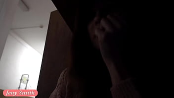 Preview 2 of Hijera Sex Hd - Jeny Smith caught by angry guard while she trying to spend the night in a shop naked!