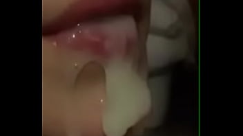 Preview 3 of Twu Gelr - SLOW COMSHOT FROM MOUTH