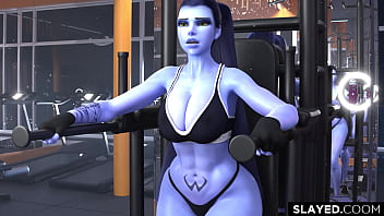 Preview 1 of Treesome Connei Carter - Un Negro Destruye el &Uacute_tero de Widowmaker sin Misericordia