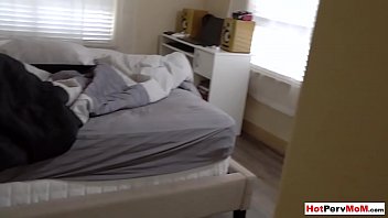 Preview 1 of Elsa Jean Sick - Blindfolded busty mature stepmother tricked by stepson