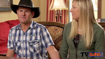 Preview 1 of House And Woman Wwwxnxxxm - Swinger couple is excited to sign their first swing contract in the Swing House.