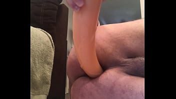 Preview 1 of One Girl Two Meen - My 13&quot_ Giant Dildo