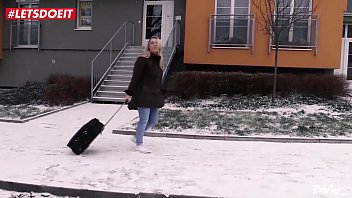 Preview 1 of Fucking While Reading Magazine - LETSDOEIT - Busty Blonde Victoria Summers Seduced and Fucked In Her Trip To Prague