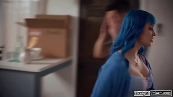 Preview 1 of Boyboyfuck Com - Busty babe sends her ex bf out the door to fuck his relative