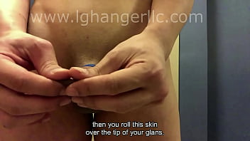 Preview 2 of Stoya Eating Pussy - PL Demonstrates how to Wrap for UNcircumcised men in Preparation for Weight h. to Increase Penis Size